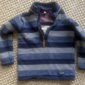 Joules Navy and White Striped Kids Hoodie